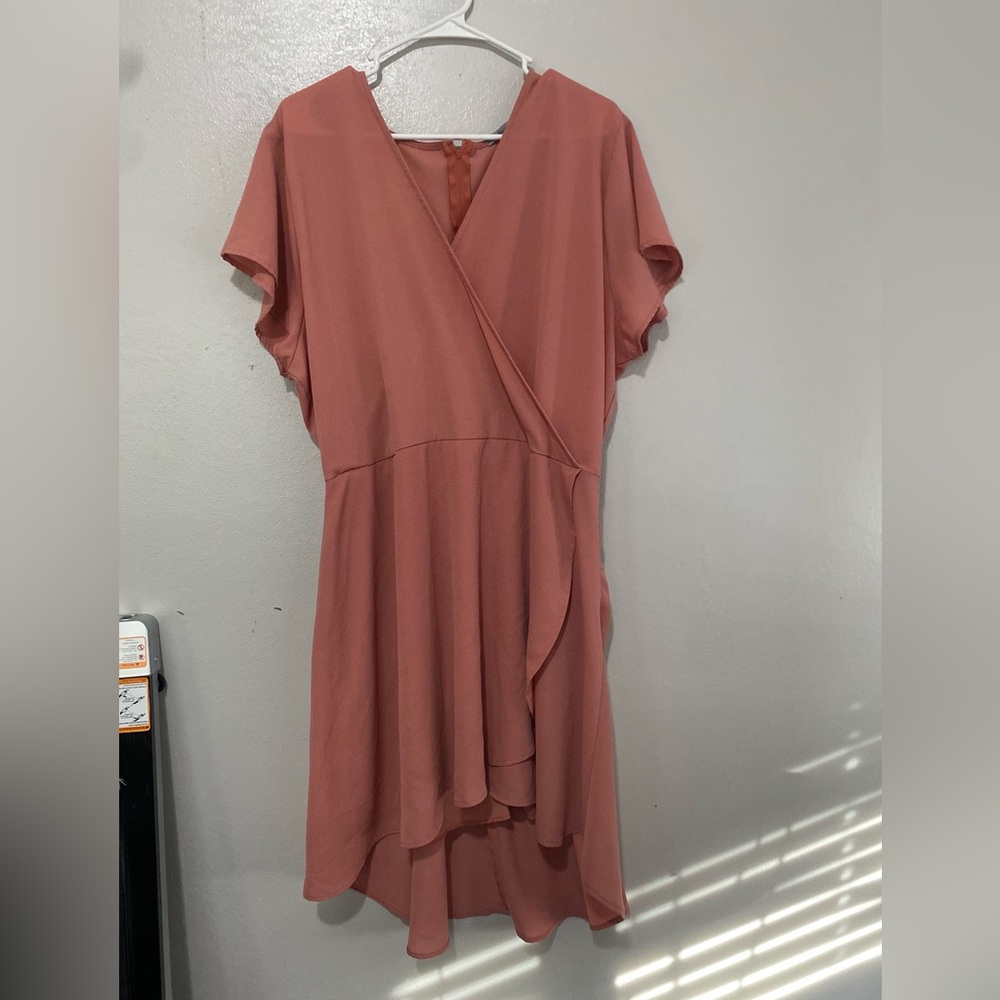 Charlotte Russe Dusty Pink High Low Dress